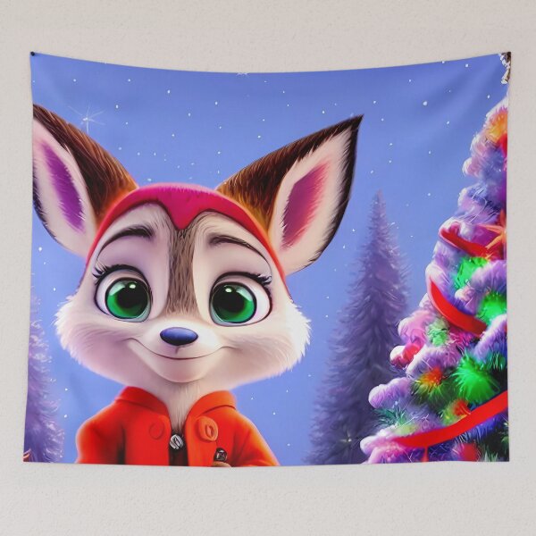 Item preview, Friendly Christmas Huskie Cub - Maxine designed and sold by LuliandFriends.