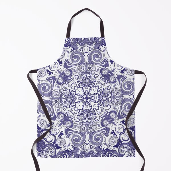 Item preview, Blue ink mandala pattern designed and sold by LKL-Designs.