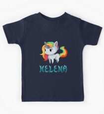 Helena Unicorn Sticker Kids Tee