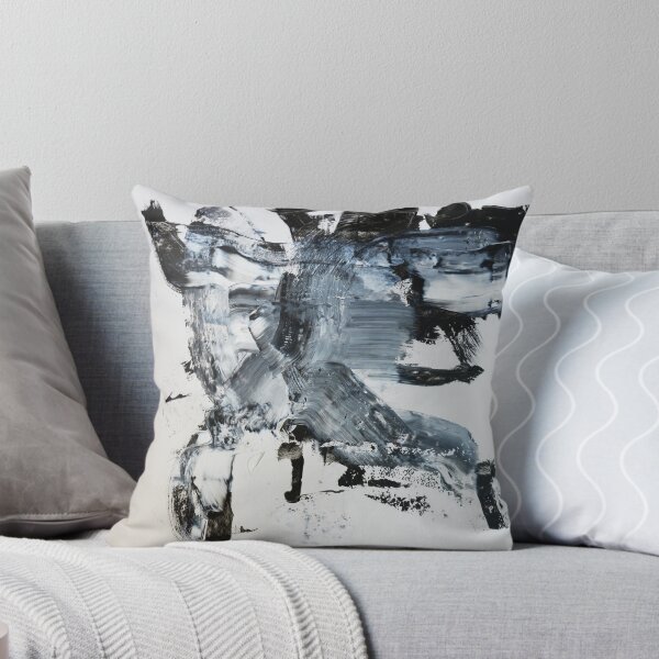 Item preview, Black and white abstract modern painting print designed and sold by AndradaArt.