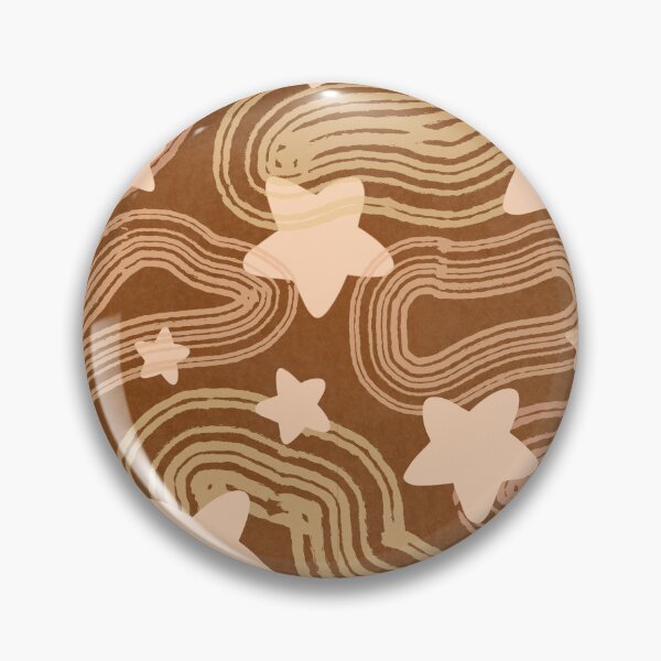 Item preview, Brown Abstract art ~Stars and Doodles~  designed and sold by samejane.