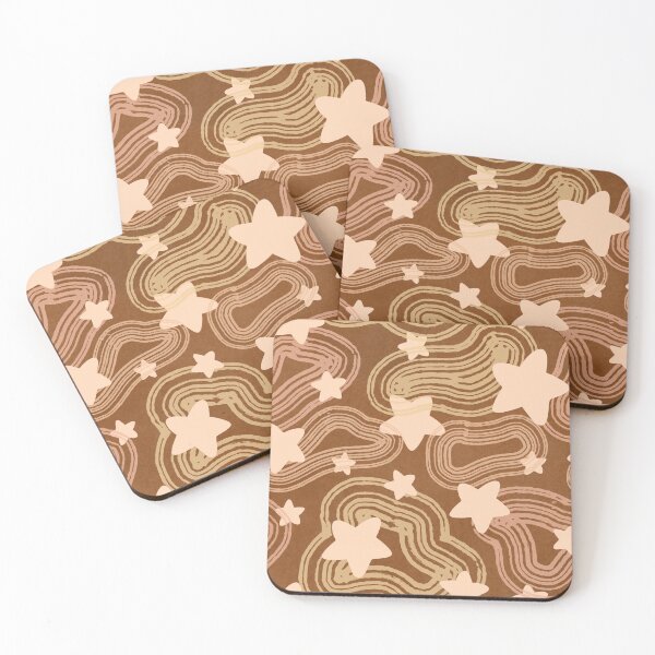 Item preview, Brown Abstract art ~Stars and Doodles~  designed and sold by samejane.
