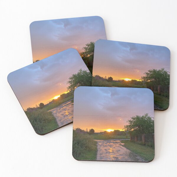 Item preview, Sunset in the rainy villarge designed and sold by Sunriseeee.