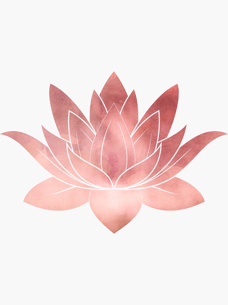 Lotus Flower | Pink | Watercolor Texture by ChipiArtPrints
