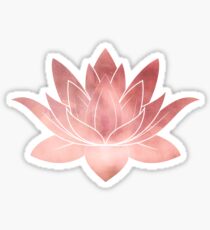 Lotus Flower | Pink | Watercolor Texture Sticker