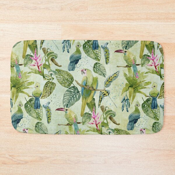 Item preview, Joyful Jungle - on chartreuse designed and sold by JAFStudio.