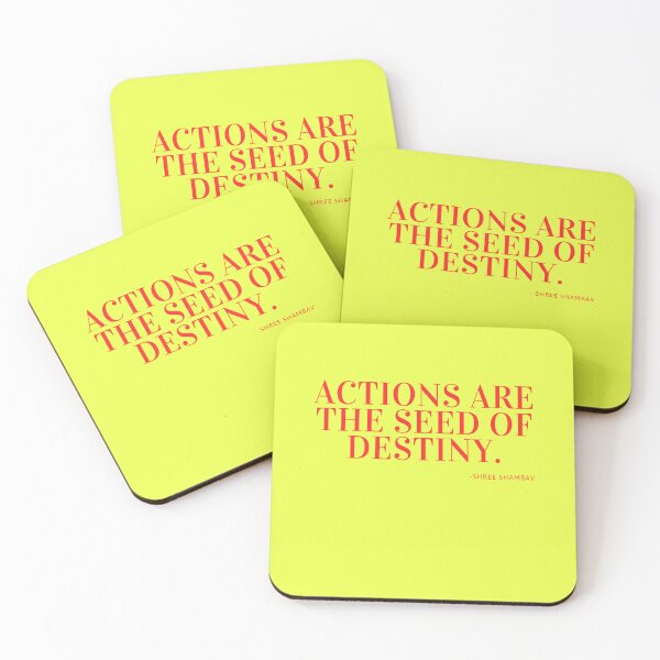 Item preview, 'Actions are the seed of destiny' - Shree Shambav designed and sold by Rechtop.