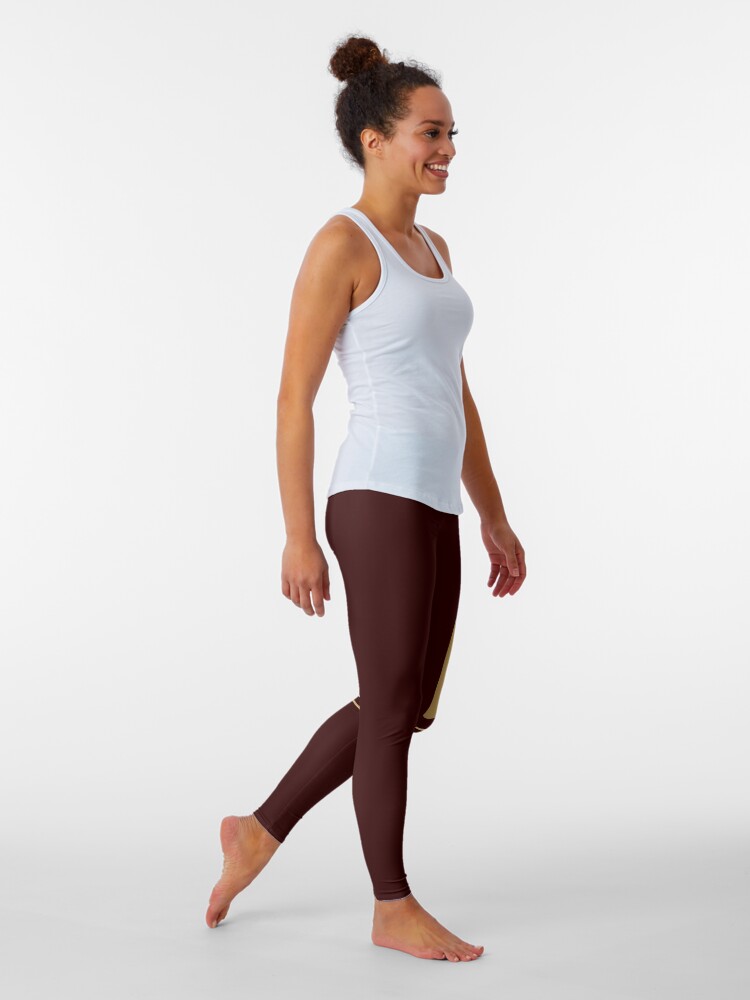 Alternate view of Minimalist Thanksgiving Turkey Face Leggings