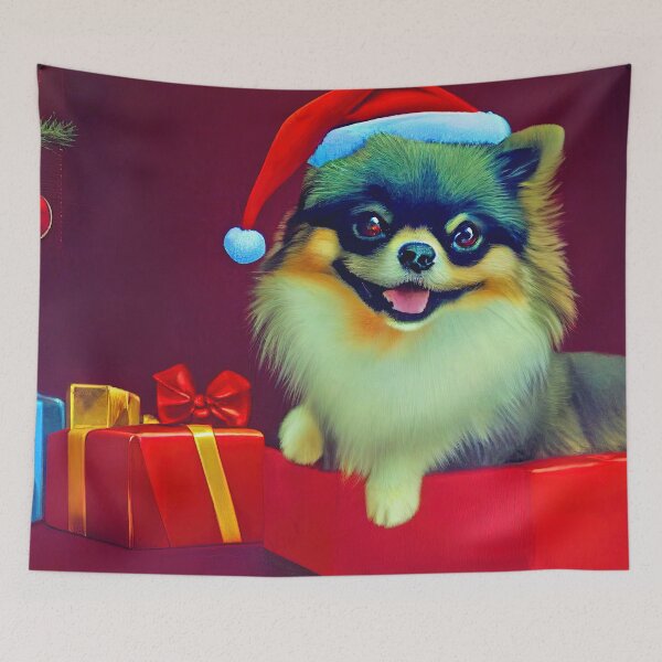 Item preview, CHRISTMAS DOGS: pomeranian special christmas edition designed and sold by Arthoughts.