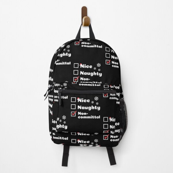 Item preview, Nice Naughty, Funny Christmas, Noncommittal designed and sold by artfulnotebook.