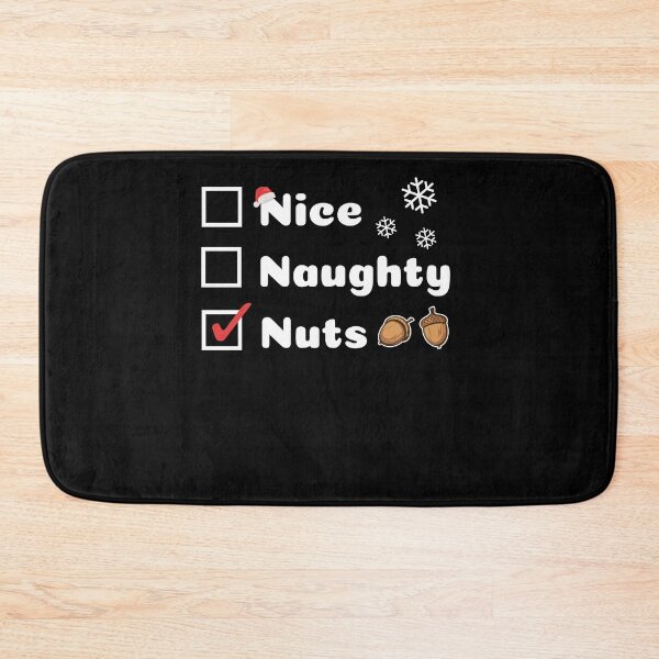 Item preview, Nice Naughty, Funny Christmas, Nuts designed and sold by artfulnotebook.