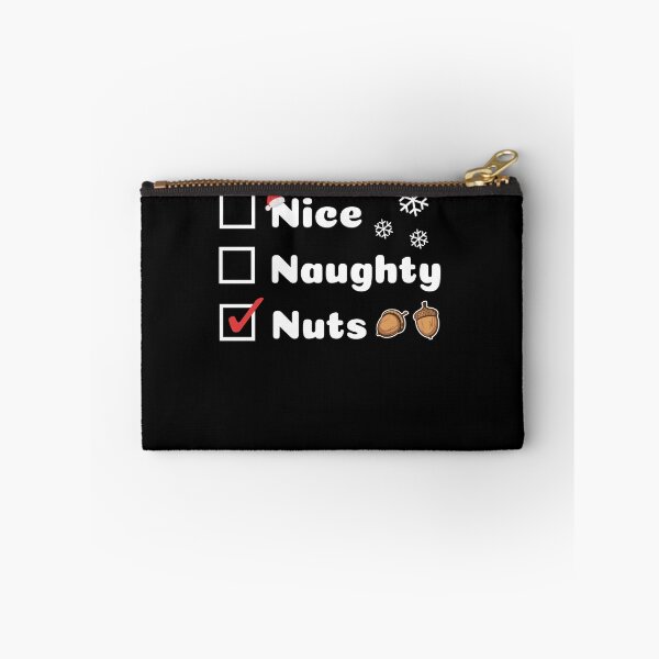 Item preview, Nice Naughty, Funny Christmas, Nuts designed and sold by artfulnotebook.