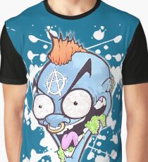 Blue Loon Freak Cartoon Graffiti Character Graphic T-Shirt