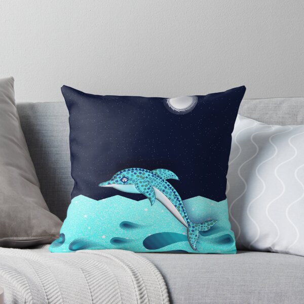 Item preview, MOSAIC DOLPHIN MOON SPLASH. designed and sold by sana90.