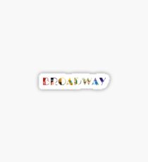 Broadway Playbill Print 2 Sticker