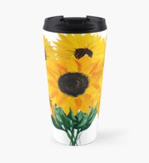 Painted sunflower bouquet Travel Mug