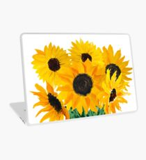 Gemalter Sonnenblumenstrauß Laptop Skin