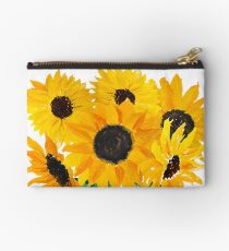 Painted sunflower bouquet Studio Pouch