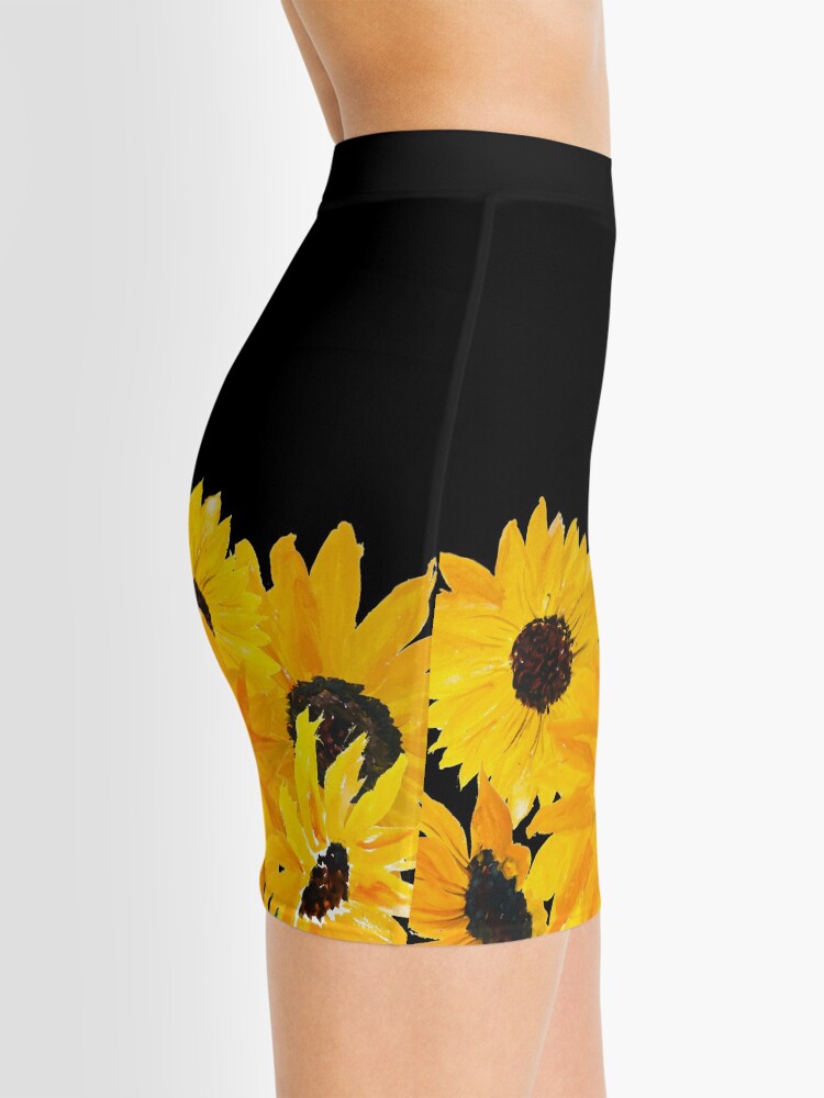 Alternate view of Painted sunflower bouquet Mini Skirt