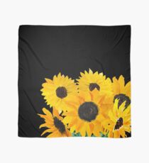 Painted sunflower bouquet Scarf