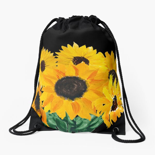 Ramo de girasol pintado Mochila saco