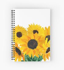 Painted sunflower bouquet Spiral Notebook