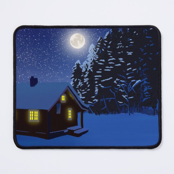 Item preview, Winter Cabin Landscape designed and sold by Zia Frazier.