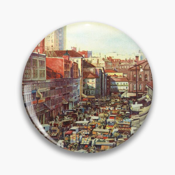 Item preview, Street market scene - 1897 Robert Evans & co. designed and sold by killies.