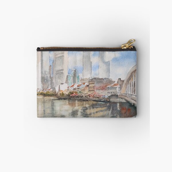 Item preview, Singapore River, original watercolor painting  designed and sold by Almondtree.