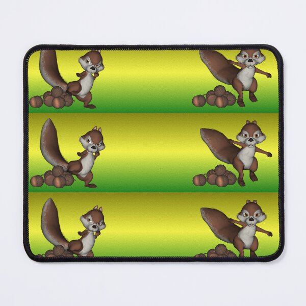 Item preview, Three Squirrels with their nuts, fun design designed and sold by LoneAngel.
