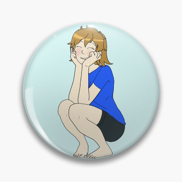 Item preview, Ashbie squatting while laughing designed and sold by Ashbie  Moon.