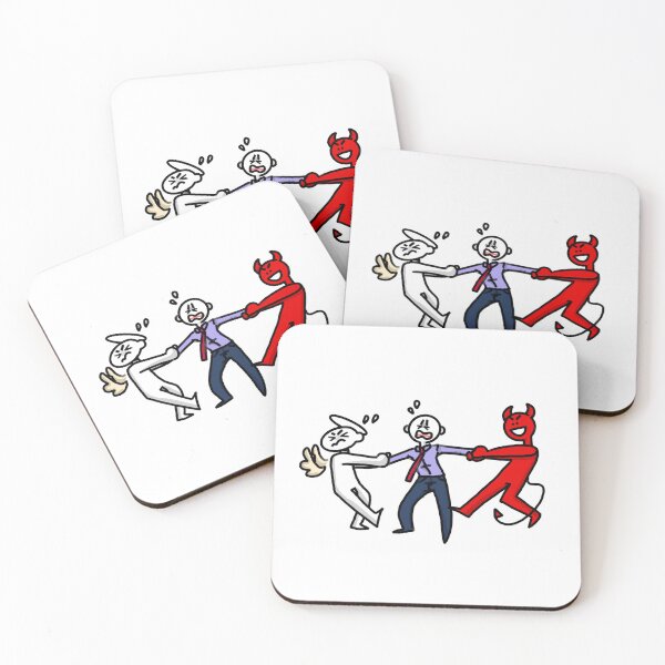 Item preview, Angel and Devil Tug-O-War designed and sold by INVISIPALart.