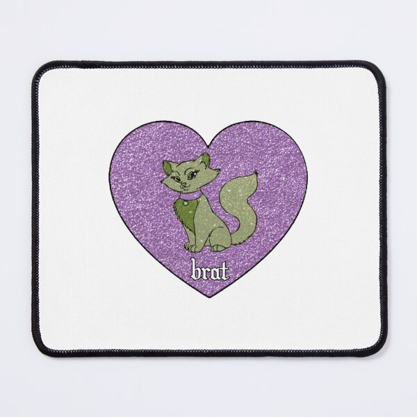 Item preview, Brat Cat Purple and Green designed and sold by moonovermarisa.
