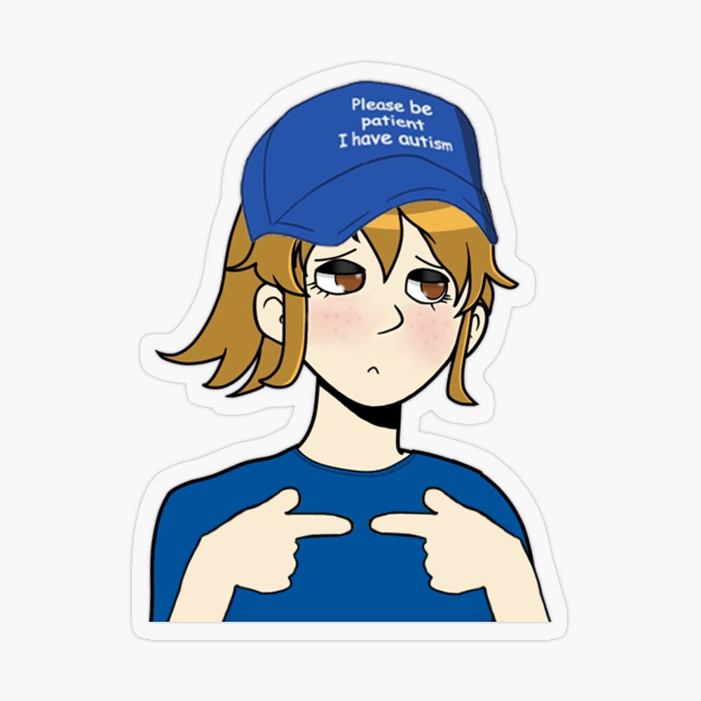 Shy Ashbie Sticker for Sale by Ashbie Moon | Redbubble