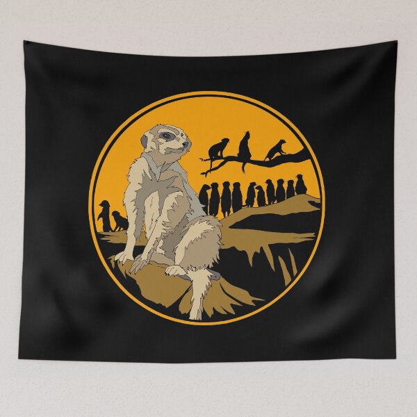 Item preview, Meerkats at Sunset | Gift for Meerkat Lover designed and sold by Marian Murdoch.