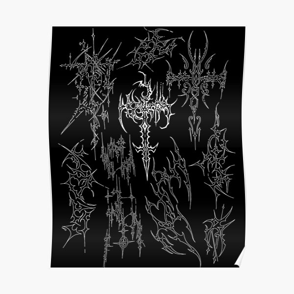 "Cyber Sigilism Tattoo" Poster for Sale by aurenna Redbubble