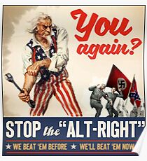 Stop the Alt Right - Antifa Poster