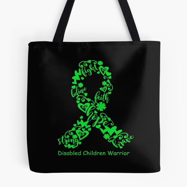 Item preview, Disabled Children Warrior - Disabled Children Ribbon Strong Hope Believe Fight Faith Brave designed and sold by CansellBar.