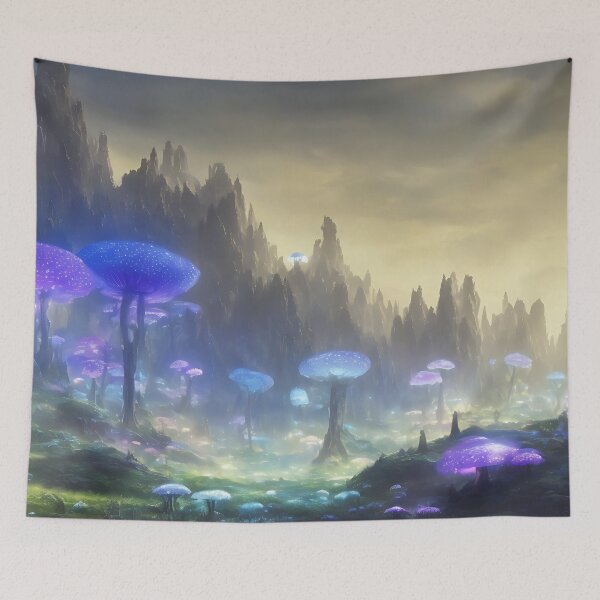 Item preview, Fantasy Mushroom Landscape designed and sold by ArtificialCraft.