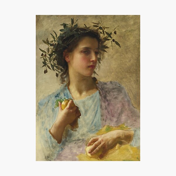 Artikelvorschau, Sommer | William Bouguereau | 1880 Französische Kunst entworfen und verkauft von CJET.