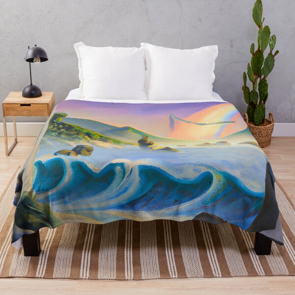 Item preview, Beach Sunset Fantasy Scifi designed and sold by druidwolfart.