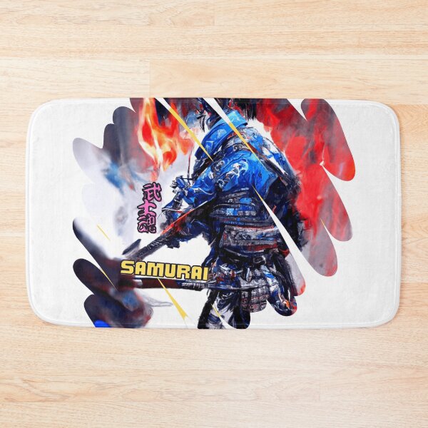 Item preview, Japanese Blue Samurai Back View-Samurai武士魂 designed and sold by zheworkstudio.