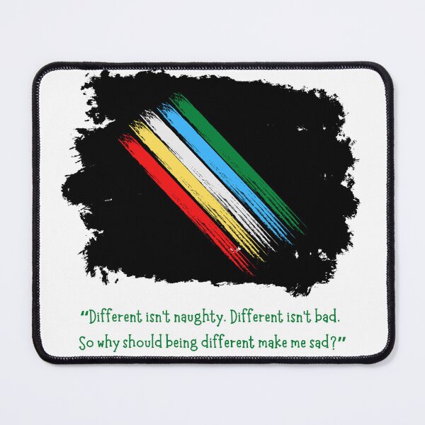 Item preview, Different Isn't Bad - Disability Pride Flag designed and sold by T-WoodCreations.