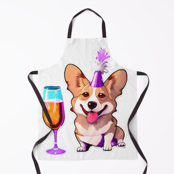 Item preview, Corgi New Years Eve Celebration! designed and sold by Paint-of-Heart.
