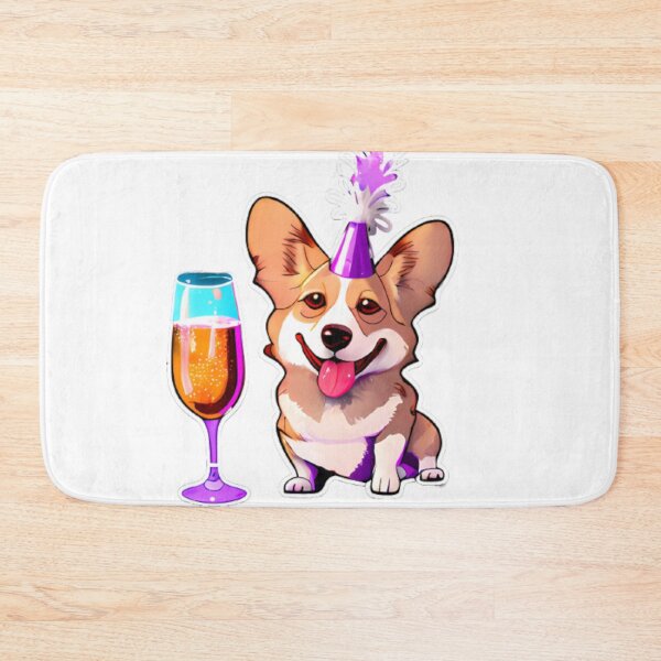 Item preview, Corgi New Years Eve Celebration! designed and sold by Paint-of-Heart.