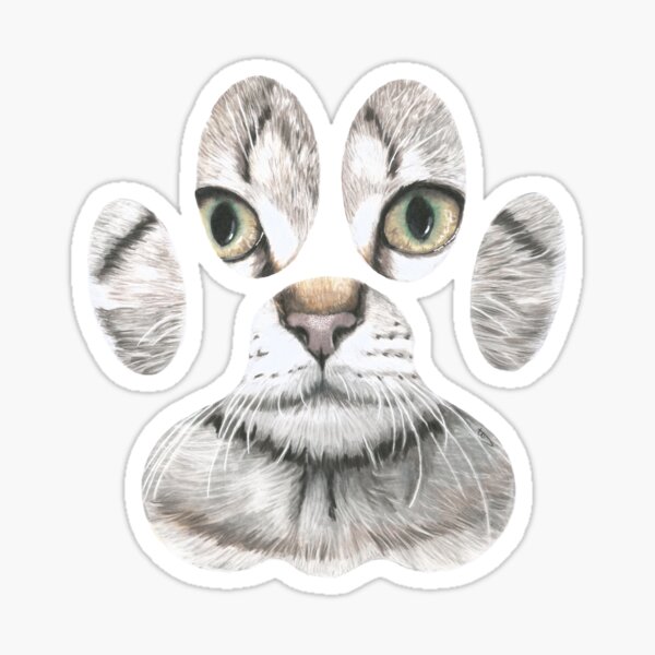 Item preview, Cat paw print designed and sold by DoughtycreARTiv.