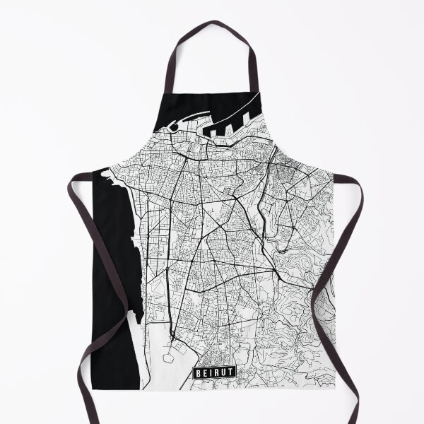 Item preview, Beirut, Lebanon Street Map designed and sold by InkistPrints.