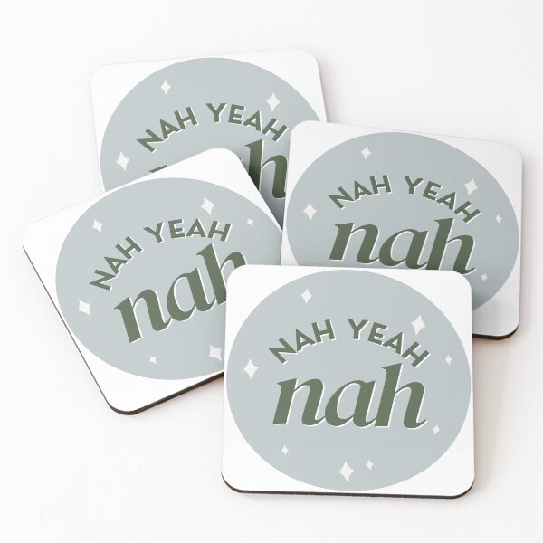 Item preview, Nah Yeah Nah (Square) - Funny designed and sold by KGoPrintables.