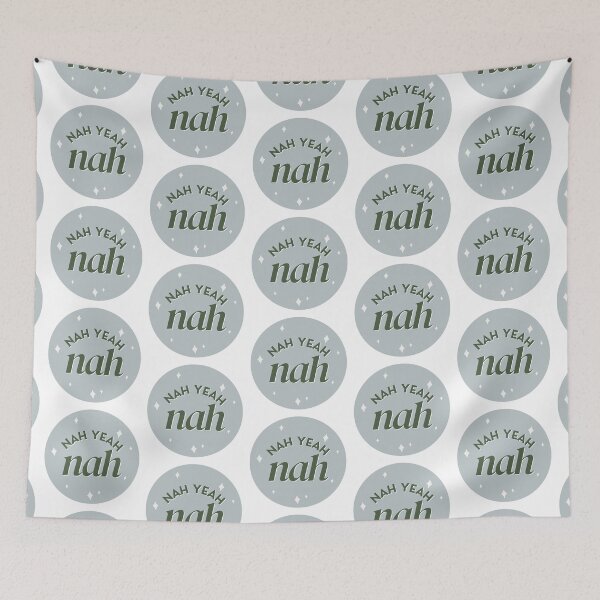 Item preview, Nah Yeah Nah (Square) - Funny designed and sold by KGoPrintables.