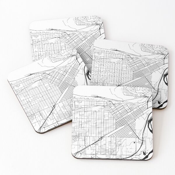 Item preview, Billings, Montana Street Map designed and sold by InkistPrints.